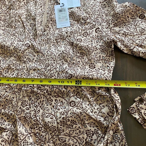 NWT Reiss Biily print paisley belted dress - Picture 8 of 11